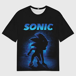 Футболка оверсайз мужская Sonic in shadow, цвет: 3D-принт