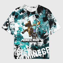 Мужская футболка оверсайз Minecraft Майнкрафт