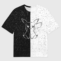 Футболка оверсайз мужская ПИКАЧУ, цвет: 3D-принт