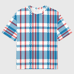 Мужская футболка оверсайз Текстура Сумка Челнока