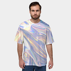 Футболка оверсайз мужская Фольга, цвет: 3D-принт — фото 2
