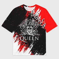 Футболка оверсайз мужская QUEEN, цвет: 3D-принт