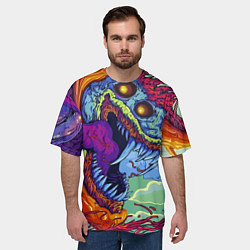 Футболка оверсайз мужская HYPERBEAST, цвет: 3D-принт — фото 2