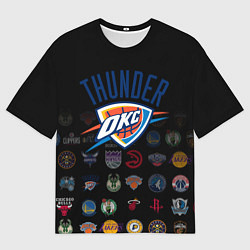 Мужская футболка оверсайз Oklahoma City Thunder 2