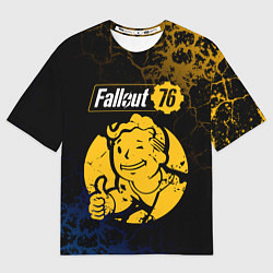 Футболка оверсайз мужская FALLOUT76, цвет: 3D-принт