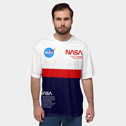 Футболка оверсайз мужская NASA, цвет: 3D-принт — фото 2