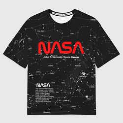 Футболка оверсайз мужская NASA, цвет: 3D-принт