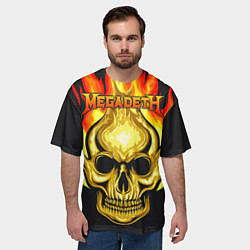 Футболка оверсайз мужская Megadeth, цвет: 3D-принт — фото 2