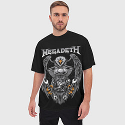 Футболка оверсайз мужская Megadeth, цвет: 3D-принт — фото 2