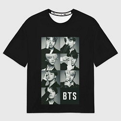 Футболка оверсайз мужская BTS, цвет: 3D-принт