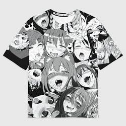 Футболка оверсайз мужская АХЕГАО, цвет: 3D-принт