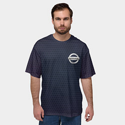Футболка оверсайз мужская NISSAN, цвет: 3D-принт — фото 2