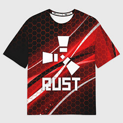 Футболка оверсайз мужская RUST, цвет: 3D-принт