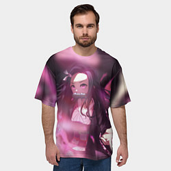 Футболка оверсайз мужская NEZUKO, цвет: 3D-принт — фото 2