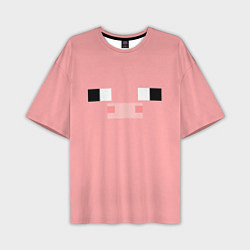 Мужская футболка оверсайз Minecraft Pig