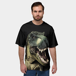 Футболка оверсайз мужская Динозавр T-Rex, цвет: 3D-принт — фото 2