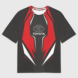Футболка оверсайз мужская Toyota Driver team Red, цвет: 3D-принт