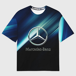 Футболка оверсайз мужская Mercedes, цвет: 3D-принт