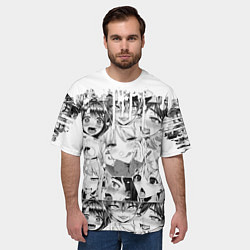 Футболка оверсайз мужская AHEGAO, цвет: 3D-принт — фото 2