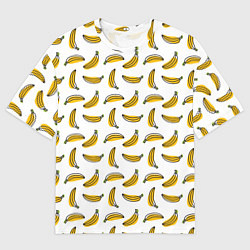Футболка оверсайз мужская Бананы, цвет: 3D-принт