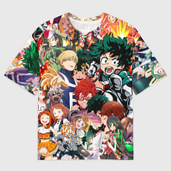 Мужская футболка оверсайз Моя геройская академия