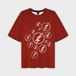 Мужская футболка оверсайз The Flash Logo