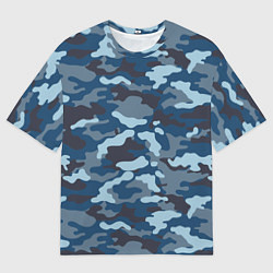 Мужская футболка оверсайз Камуфляж МВД