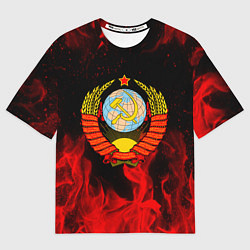 Футболка оверсайз мужская СССР, цвет: 3D-принт