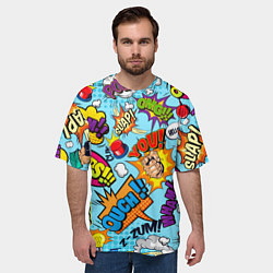 Футболка оверсайз мужская COMICS ART, цвет: 3D-принт — фото 2