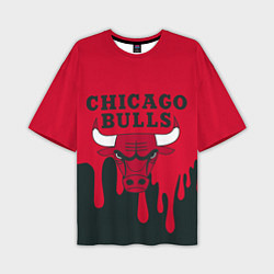 Футболка оверсайз мужская Chicago Bulls, цвет: 3D-принт
