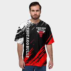 Футболка оверсайз мужская CHICAGO BULLS, цвет: 3D-принт — фото 2