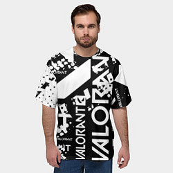 Футболка оверсайз мужская Valorant, цвет: 3D-принт — фото 2