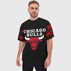 Футболка оверсайз мужская CHICAGO BULLS, цвет: 3D-принт — фото 2