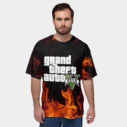 Футболка оверсайз мужская GTA 5, цвет: 3D-принт — фото 2