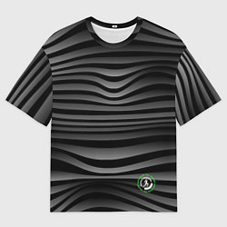 Футболка оверсайз мужская Russia Running, цвет: 3D-принт