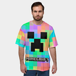 Футболка оверсайз мужская Minecraft, цвет: 3D-принт — фото 2