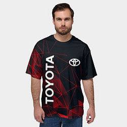 Футболка оверсайз мужская TOYOTA, цвет: 3D-принт — фото 2