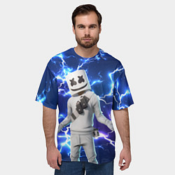 Футболка оверсайз мужская FORTNITE x MARSHMELLO, цвет: 3D-принт — фото 2