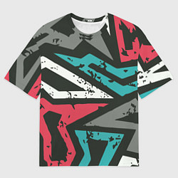 Мужская футболка оверсайз Geometric Abstraction