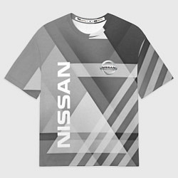Футболка оверсайз мужская NISSAN, цвет: 3D-принт