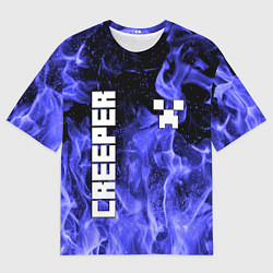 Мужская футболка оверсайз MINECRAFT CREEPER