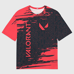 Футболка оверсайз мужская VALORANT ВАЛОРАНТ, цвет: 3D-принт
