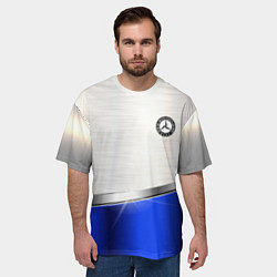 Футболка оверсайз мужская MERCEDES-BENZ, цвет: 3D-принт — фото 2