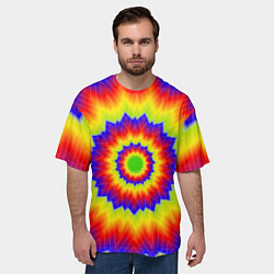 Футболка оверсайз мужская Tie-Dye, цвет: 3D-принт — фото 2