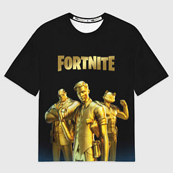 Футболка оверсайз мужская FORTNITE GOLD SQUAD, цвет: 3D-принт