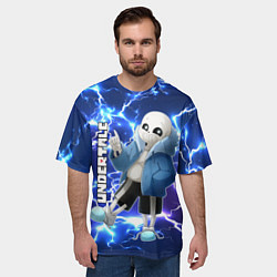 Футболка оверсайз мужская UNDERTALE АНДЕРТЕЙЛ, цвет: 3D-принт — фото 2