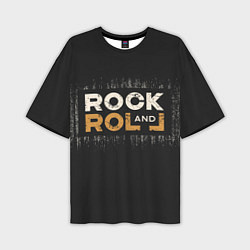 Мужская футболка оверсайз Rock and Roll Z
