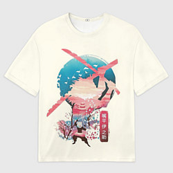 Мужская футболка оверсайз Hashibira Inosuke