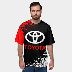 Футболка оверсайз мужская TOYOTA, цвет: 3D-принт — фото 2