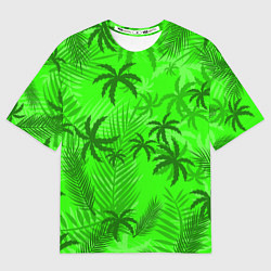Футболка оверсайз мужская ПАЛЬМЫ ЛЕТО TROPICAL, цвет: 3D-принт